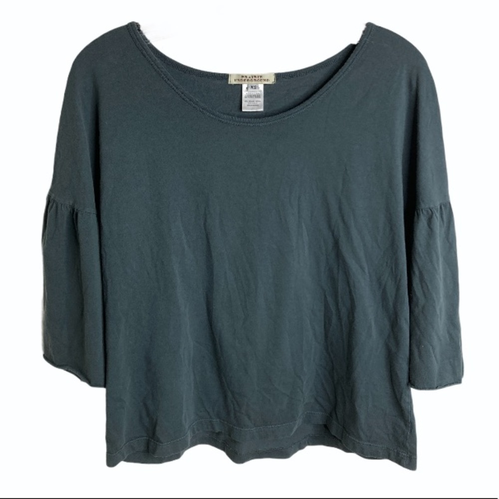 Prairie underground T-shirt with ruffle sleeves XS